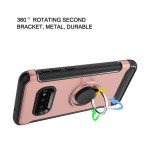 Wholesale Galaxy S10e 360 Rotating Ring Stand Hybrid Case with Metal Plate (Rose Gold)